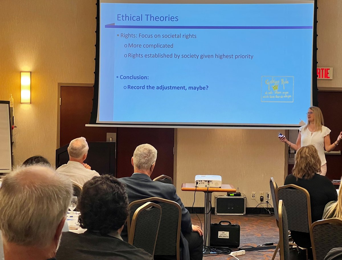 Kirsten S. Albo presenting to a group of practitioners
