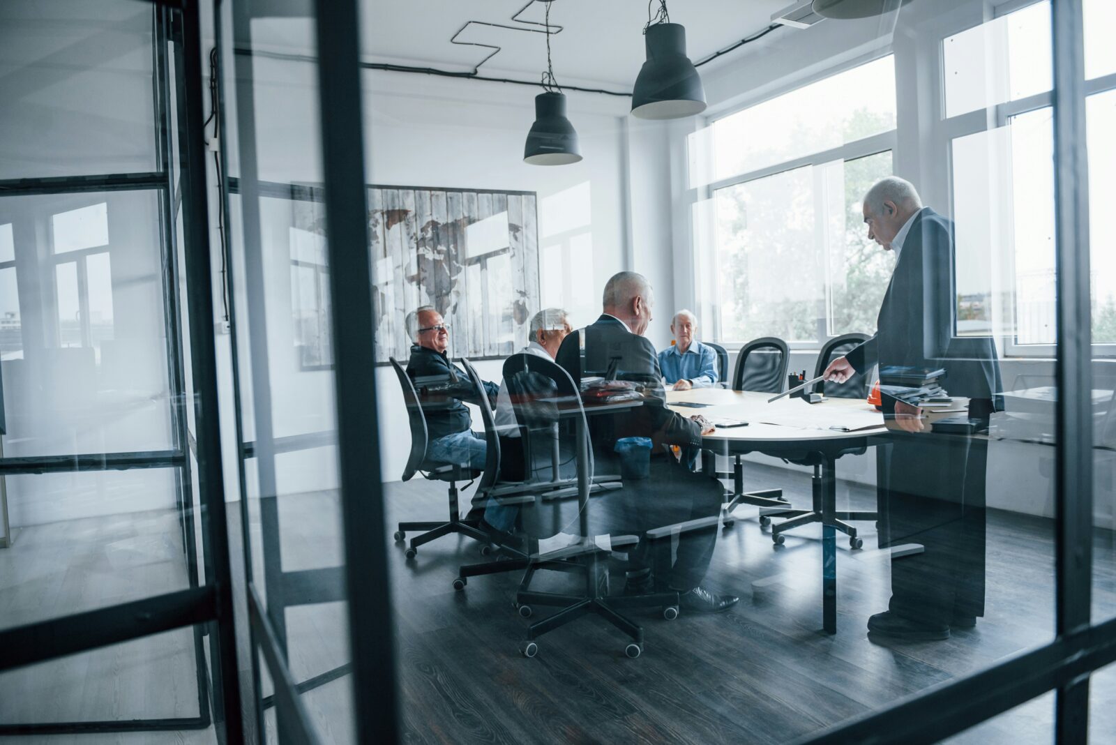 A modern accounting practice office